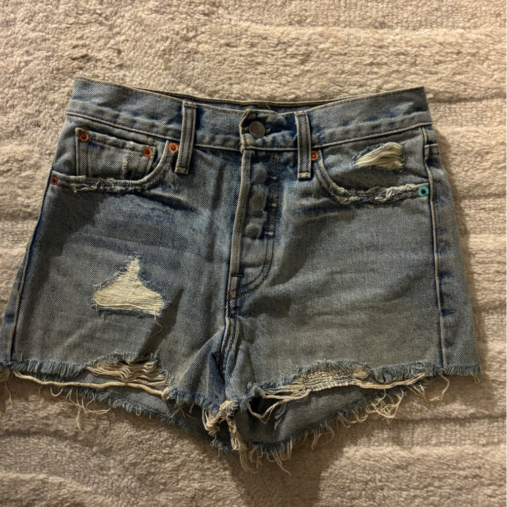 Distressed Denim Levi’s Shorts